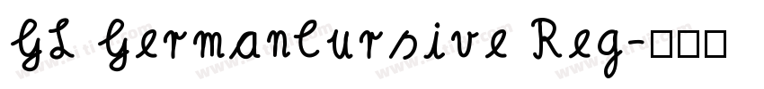 GL GermanCursive Reg字体转换